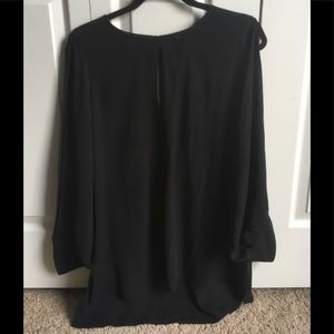 Express flowy black shirt.